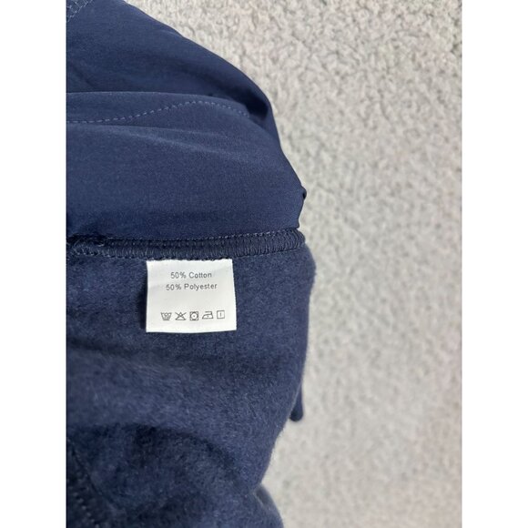 Athmile Women's Baggy Wide Leg  Joggers Pants Blue Fleece Lined Medium NWT's - Picture 6 of 7